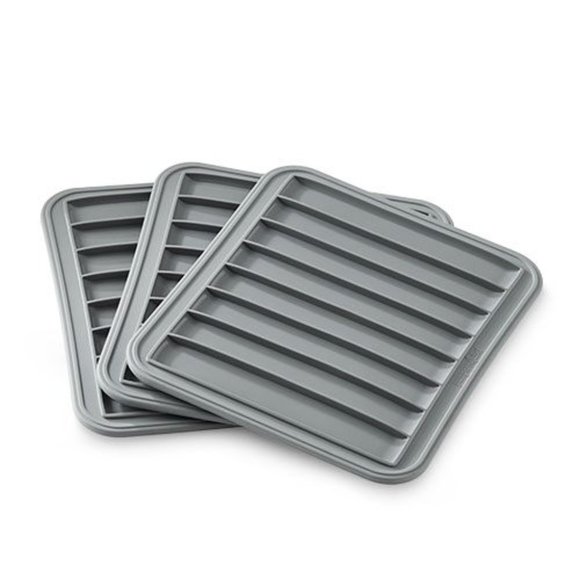 NEW Pampered Chef Deluxe Air Fryer Fruit Leather Trays 3 Silicone Trays 100349 - Picture 6 of 7